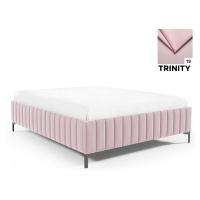 Eka Čalouněná postel CARLO 160x200 cm Barva látky Trinity: (2319) Světlá růžová, Úložný prostor: