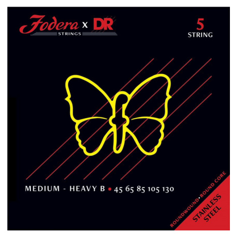 DR Strings Fodera Nickel 5 Medium (Heavy B) 45130