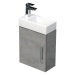 Koupelnová skříňka s umyvadlem SAT Cube Way 40x47,5x20 cm beton mat CUBE320401DBE