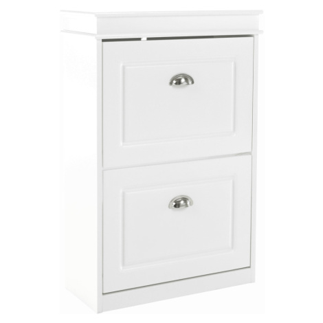 Botník, 2-řadový, bílá, SEBER TYP 1 RP1, rozbalené zboží Tempo Kondela