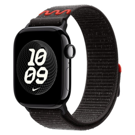 Apple Watch 42/41/40/38mm Midnight Black provlékací sportovní řemínek Nike