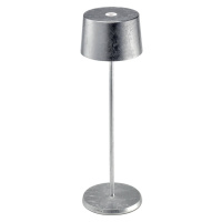 Zafferano Zafferano Olivia 3K dobíjecí stolní lampa stříbrná