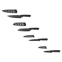 Silvercrest® Sada nožů z nerezové oceli, 4dílná (Černá)