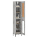 vidaXL Skříň highboard betonově šedá 34,5x34x180 cm kompozitní dřevo