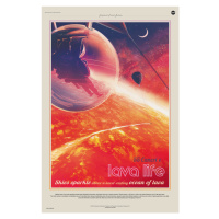 Obrazová reprodukce 55 Cancri E (Planet & Moon Poster) - Space Series (NASA), 26.7 × 40 cm