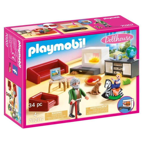 Playmobil 70207 obývací pokoj s krbem