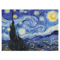 Dřevěné puzzle Art Vincent van Gogh Hvězdná noc 200 dílků