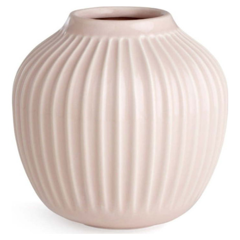 Světle růžová kameninová váza Kähler Design Hammershoi, ⌀ 13,5 cm