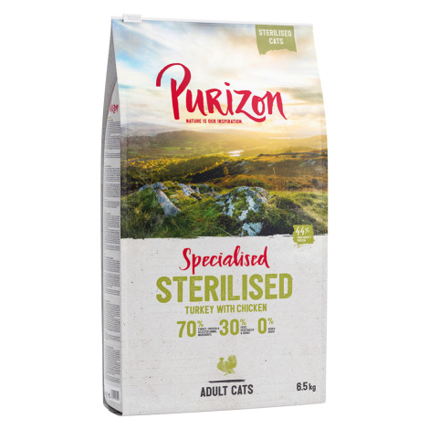 Purizon Sterilised Adult krůta & kuře - bezobilné - 6,5 kg
