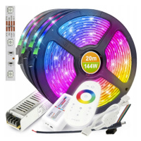 LED pásek RGB 20m + dálkové ovládání + napájecí zdroj