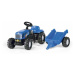 Rollytoys Šlapací traktor New Holland TVT190 s vlečkou