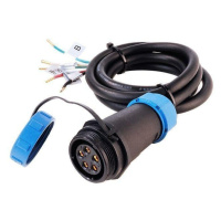 Light Impressions Deko-Light Weipu HQ 12/24/48V přívodní kabel 5-pólový kabelový systém 5000 mm 