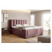 Artelta Manželská postel VEROS Boxspring | elektrická polohovatelná 140 x 200 cm Barva: Flores 2