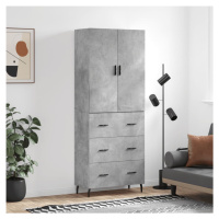 vidaXL Skříň highboard betonově šedá 69,5x34x180 cm kompozitní dřevo