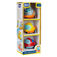 CHICCO Mini autíčka City Construction 3ks, 12m+