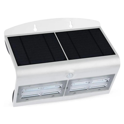 LED Solární nástěnné svítidlo se senzorem LED/7W/3,7V 4000K IP65 bílá Donoci