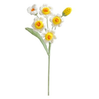 ANNAM Háčkovaný Narcis, 10 × 53 cm