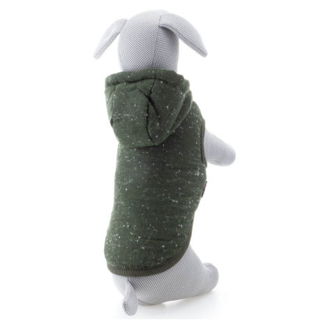 Vsepropejska Klon zimní bunda pro psa Barva: Tmavě zelená, Délka zad (cm): 37, Obvod hrudníku: 4