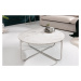 LuxD Designový konferenční stolek Tristen 62 cm mramor bílý