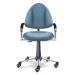 Rostoucí dětská židle na kolečkách Mayer FREAKY – s područkami Aquaclean modrá 2436 08 30 462