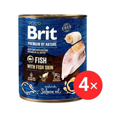Brit Premium by Nature Fish with Fish Skin 4 × 800 g