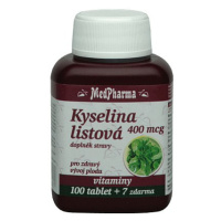 Medpharma Kyselina Listová 400mcg Tbl.107