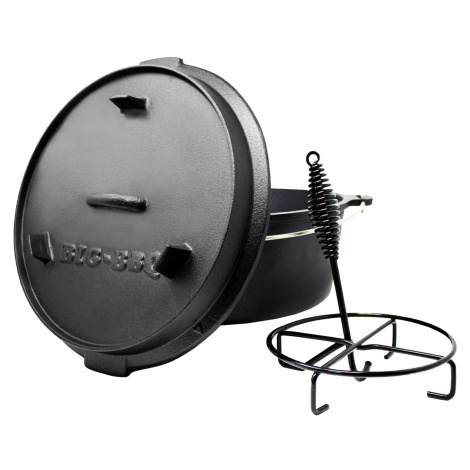 Klarstein Guernsey, prémiový litinový hrnec, 12.0 barbecue hrnec, litina, velikost XL/13,6 l