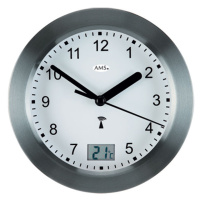 AMS Design Rádiově řízené nástěnné hodiny s teploměrem 5925
