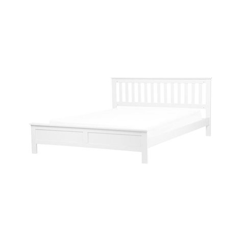 BELIANI postel s rámem MAYENNE 180 × 200 cm, dřevěná, bílá