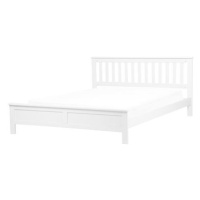 BELIANI postel s rámem MAYENNE 180 × 200 cm, dřevěná, bílá