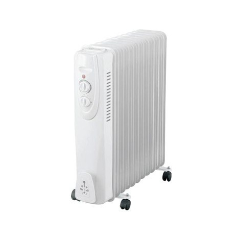 Entac Olejový radiátor, 3 stupně výkonu, max 2500 W, termostat, 11 žeber, kolečka