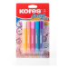 KORES Glitter glue 5 × 10.5 ml, pastel