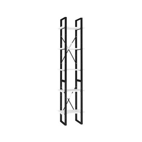 Shumee s 5 policemi bílá 40×30×175 cm dřevotříska, 3081968