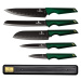 BERLINGERHAUS Sada nožů s nepřilnavým povrchem 6 ks Emerald Collection s magnetickým držákem BH-