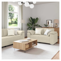 vidaXL Pohovka 2 pcs Taupe 219 x 80 x 82 cm textil