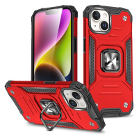 Pouzdro Wozinsky Ring Armor pro iPhone 15 - červené