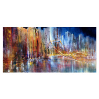 Ilustrace City view, Annette Schmucker, 40 × 20 cm