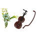 mamido  Panenka Emily s houslemi a květinami