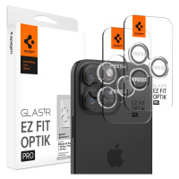 Ochranné sklo Spigen Glass tR EZ Fit Optik Pro 2 Pack, crystal clear - iPhone 15 Pro/15 Pro Max 