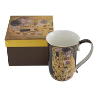 Home Elements Porcelánový hrnek 400 ml, Klimt, Polibek tmavý