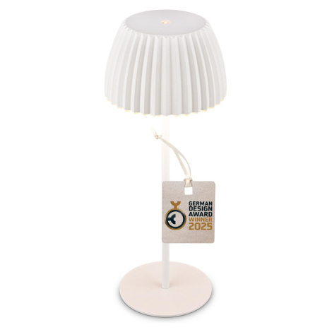 BRILO 7553016 Nabíjecí stolní lampa Riffle - 36,5 cm, 2W, 200lm, IP44, bezdrátová, LED, stmívate Briloner