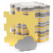 KINDERKRAFT SELECT Podložka pěnová Puzzle Luno Shapes 185 x 165 cm Yellow, 30ks, Premium