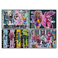 Puzzle Multi 4 Monster High Educa 50-80-100-150 dílků od 5 let