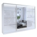 Nejlevnější nábytek Litolaris 280 se zrcadlem, bílý lesk