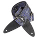 PRS 2" Guitar Strap, Custom Jacquard Birds Fleur, Violet