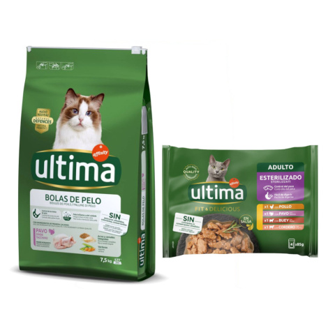 Ultima granule, 7,5 kg + Ultima kapsičky 48 x 85 g za skvělou cenu - Hairball - krocaní & rýže 7 Affinity Ultima