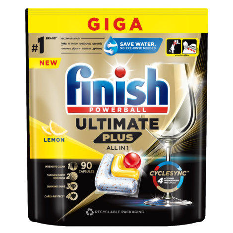 Finish Ultimate Plus All in 1 lemon kapsle do myčky 90 ks