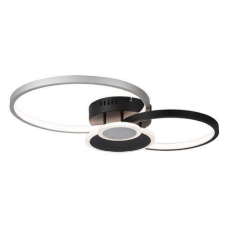 LD 14548-18 PAPILON LED stropní svítidlo, černá, hliník, 4 kruhy, teplá bílá, úsporné 3000K - LE