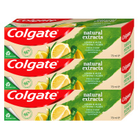 Colgate Naturals Lemon & Aloe zubní pasta 3x 75ml 3 x 75 ml