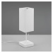 Reality Leuchten Stolní lampa Ole s USB přípojkou, bílá/bílá